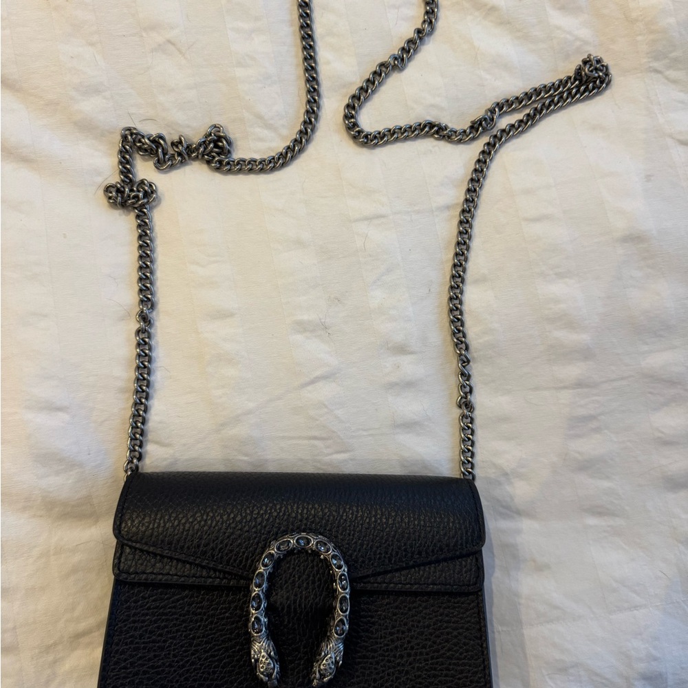 Gucci Dionysus Super Mini Bag with Silver Chain